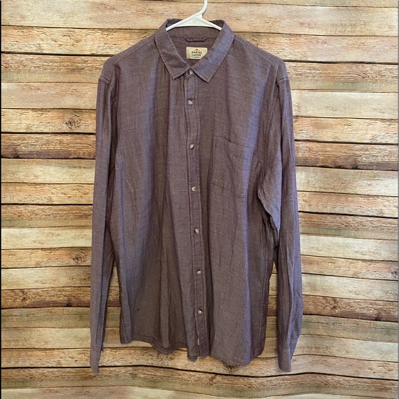 Marine Layer Other - NWOT Marine Layer Lightweight Red Button Up Shirt Larger